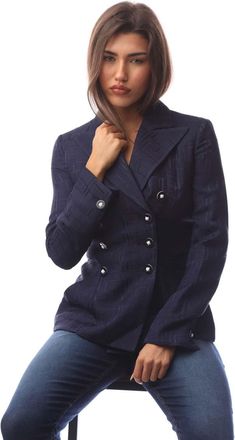 Emporio Armani Womens Blazer in Navy Textile - Size 12 UK