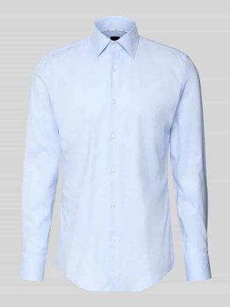 HUGO BOSS Slim Fit Businesshemd aus Baumwoll-Mix Modell HANK in Bleu, Gr&ouml;&szlig;e 39