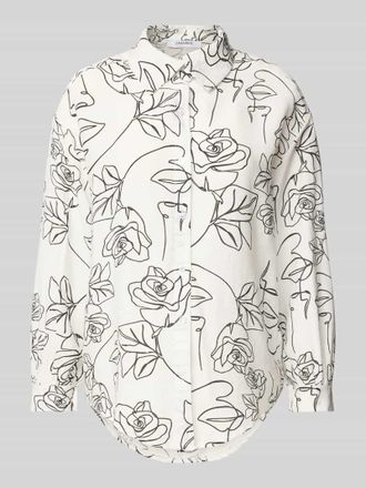 Zabaione Regular Fit Hemdbluse mit durchgehender Knopfleiste in Offwhite, Gr&ouml;&szlig;e M