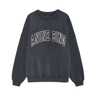 Anine Bing Sweatshirts, female, Gray, Size: S Miles Sweatshirt