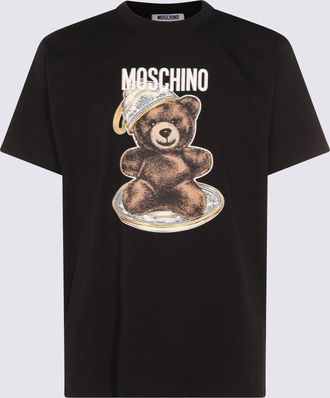 Moschino Black Cotton T-shirt