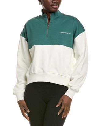 Sweaty Betty Revive Crop 1/2-Zip Pullover