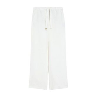 Max Mara Wide Trousers, female, White, Size: XS Wide Trousers