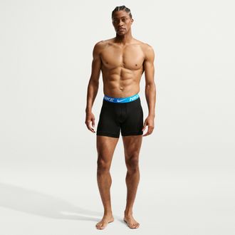 Nike Mens Essential Micro Dri-FIT Boxer Briefs (3-Pack) in Black | KE1157-017