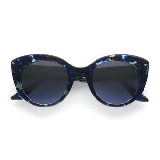 Emmanuelle Khanh Blue Portia Cat-Eye Sunglasses