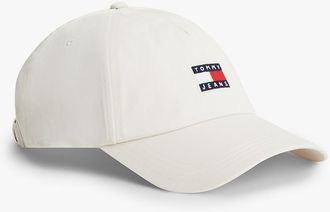 Tommy Hilfiger Mens Tommy Jeans Badge Logo Baseball Cap - White