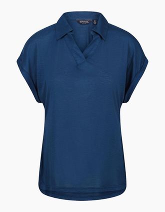 Regatta Womens Regatta Womens/Ladies Lupine Collared T-Shirt - Navy - Size: 12