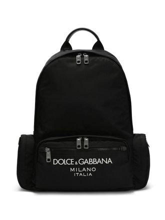 Dolce & Gabbana Zaino con stampa - Nero