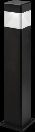 Netlighting Knightsbridge 230V IP65 10W LED Polycarbonate Moulded Bollard CCT Adjustable BLP10CCT in Black