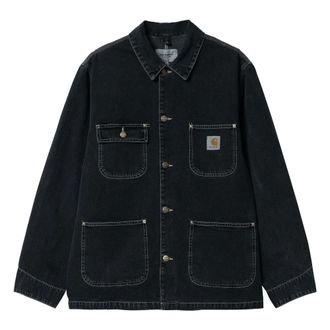 Carhartt Work in Progress Jackets - male - Carhartt Wip - Denim Jackets - Black - M - Jackets