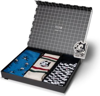 Jimmy Lion Packs of Socks for Men and Women Sizes 36-40 | 41-46. Socks made in Europe., Felix the Cat Pack - Assorted, 41-46