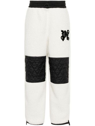 Palm Angels Womens Monogram Ski Pants White Black - Size Medium