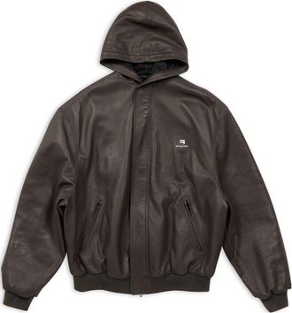 Balenciaga Sporty B Taxi Blouson Jacket Brown 719225TLS012135