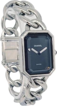 Chanel Pre-owned Stainless Steel Watch - Dames - Vintage Horloges - Blauw - ONE Size - Vintage