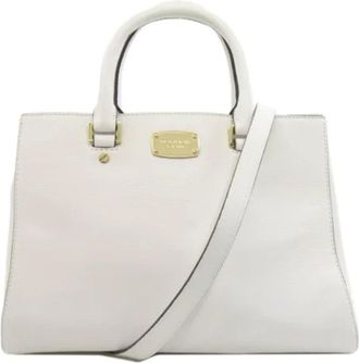 Michael Kors Pre-owned Handbags, female, White, Size: ONE SIZE Pre-owned Leather handbags