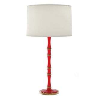 Ballard Designs Iris Table Lamp - Red/Brass - Ballard Designs