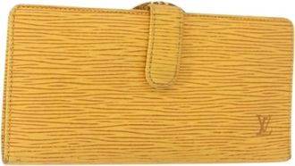 Louis Vuitton Pre-owned Wallets, female, Yellow, Size: ONE SIZE Pre-owned Leather Wallet