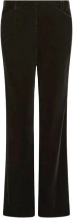 Marella Wijde Broek - Dames - Straight fit broeken - Zwart - L - Broeken
