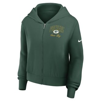Nike Green Bay Packers Primetime Nike Womens NFL Full-Zip Hoodie in Green | 035D3EE7T-VM3