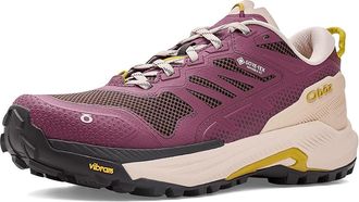 Oboz Footwear Katabatic Rt Low Gtx Womens Shoes Berry : 10.5 B - Medium, Leather/Textile