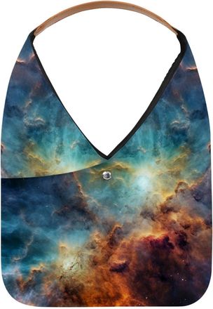 Generic Stars Nebula Reusable Lightweight Grocery Bags - Foldable Into Compact Pouch, Washable & Sturdy, Multipurpose for Shopping and Travel