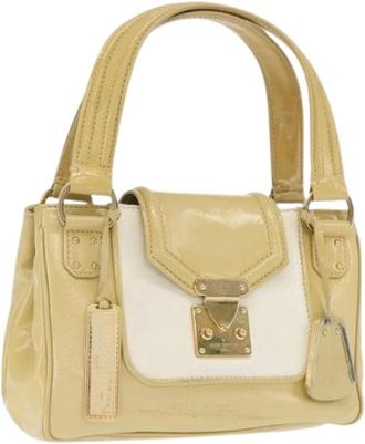 Louis Vuitton Pre-owned Handbags, female, Yellow, Size: ONE SIZE Pre-owned Vintage Coated Canvas Handbag
