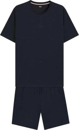 HUGO BOSS Pyjamaset voor heren met een relaxte pasvorm (Donkerblauw)