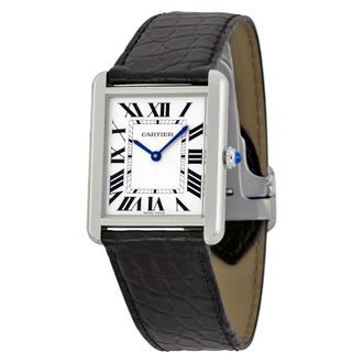 Cartier Pre-owned Cartier Tank Solo Silver Dial Mens Watch W5200003
