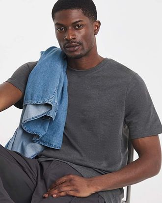 Jacamo Pure Cotton Crew Neck T-Shirt Long