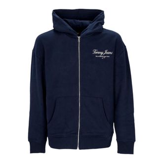 Tommy Hilfiger Zip-throughs, male, Blue, XL, Dark Night Navy Zip Hoodie