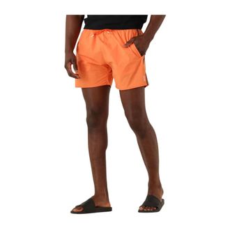 HUGO BOSS Heren, Badkleding, Oranje, Maat: 2XL Linnen