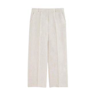 Max Mara Wide Trousers, female, Beige, Size: 3XL Malizia Wide Trousers
