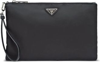 Prada Re-Nylon And Saffiano Leather Pouch Bags