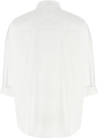 Brunello Cucinelli Womens White Cotton Blouse
