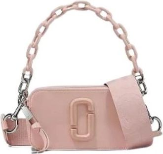 Marc Jacobs Patent Leather Snapshot - Dames - Schoudertassen - Roze - ONE Size - Leer - Tassen