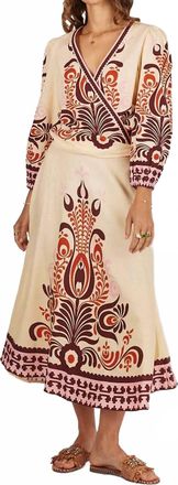 Rubyyaya Zeezee Maxi Dress In Cream