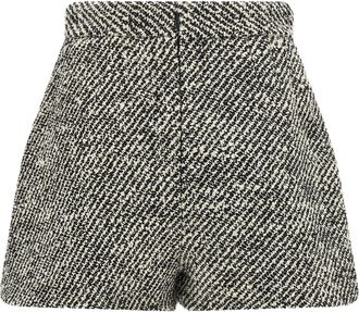 Versace Womens Bicolor Virgin Wool Bermuda Shorts