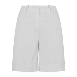 Bomboogie Pantalones cortos anchos de algod&oacute;n el&aacute;stico - Shorts - Mujer - Blanco - L