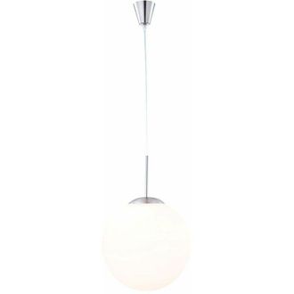 ETC Shop Illuminazione con lampada a pendolo satinata a sfera di vetro con luce a sospensione a led rgb da 9 watt