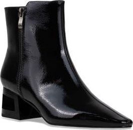 Ninety Union Metallic Square Heel Bootie in Black at Nordstrom, Size 12