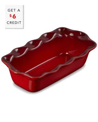 LE CREUSET Heritage Fluted Loaf Pan With $6 Credit