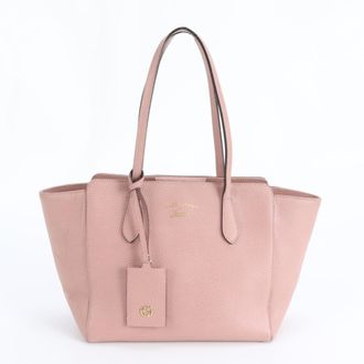 Gucci Pink Leather Handbag Shoulder Bag Tote Bag (Pre-Owned)