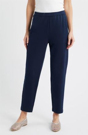 Eileen Fisher Slouch Organic Cotton Ankle Pants in Ink at Nordstrom, Size Xx-Small