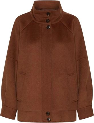 Marella Houten Rinalda Stijl Model - Dames - Zomerjassen - Bruin - M - Jassen