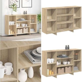 vidaXL Credenza Rovere Sonoma 120x30x75 cm in Truciolato - Credenza Rovere Sonoma - Credenza con ripiani