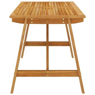 Berkfield Home Durable Garden Dining Table 140x70x73.5 cm Solid Acacia Wood in Brown