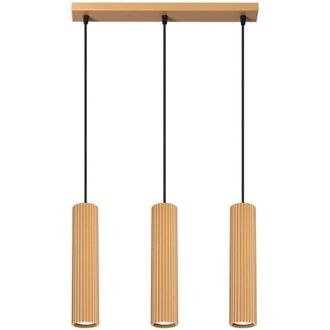 Wonderlamp L&aacute;mpara Colgante Moto Dorado, 3 Luces