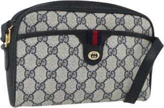 Gucci Pre-owned Cross Body Bags, female, Blue, Size: ONE SIZE Pre-owned Plastic Cross Body Bag