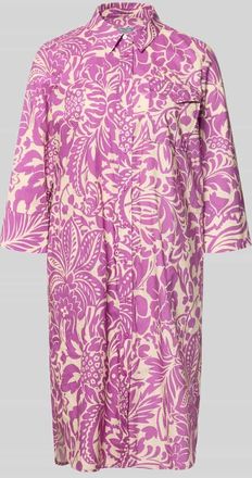 White Label Knielanges Hemdblusenkleid mit Brusttasche in Lila, Gr&ouml;&szlig;e 34