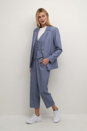 Kaffe Vest Tight fit indigo blue